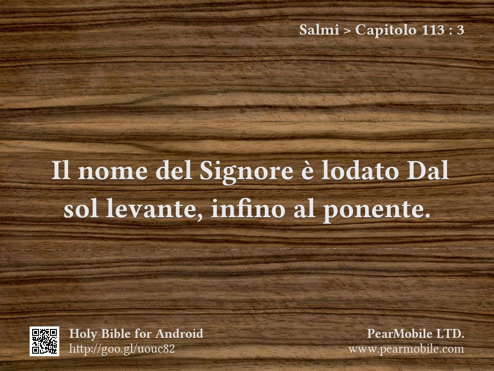 Salmi, Capitolo 113:3